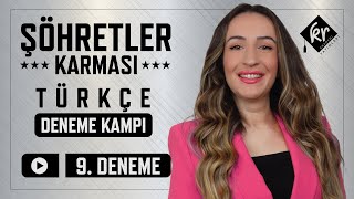 Deneme9  Şöhretler Karması 10lu TYT Türkçe Denemesi Çözümleri [upl. by Motteo]