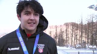 17yearold Tunisian bobsledder Jonathan Lourimi on historic silver at Winter Youth Olympic Games [upl. by Lavella]