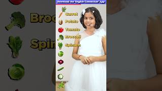 10 Vegetable🫛 Names in English Kids English Practice Adi Keshari Connection shorts [upl. by Marbut]