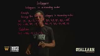 JSS1  Mathematics  Integers  Integers in ascending order [upl. by Hannaj748]