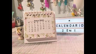 Calendario 2 en 1TUTORIAL SCRAPBOOKING [upl. by Cristi]