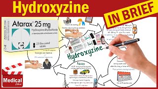 Hydroxyzine 25 mg Atarax What is Hydroxyzine HCl Atarax for Anxiety Uses Dose amp Side Effects [upl. by Fanni460]