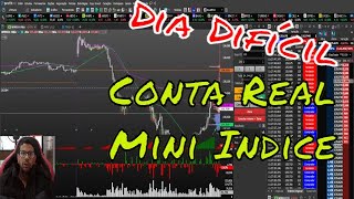 Day Trade Conta Real B3 Mini Indice  Dia Dificil [upl. by Netsoj]