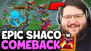 PINK WARD DOES THE IMPOSSIBLE EPIC SHACO COMEBACK [upl. by Carma468]