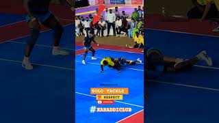 Solo tackle 🥰🥰ytshorts viralvideo viralreels tranding kabaddi solo [upl. by Ahsiekal728]