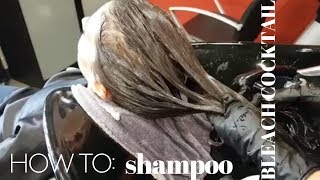 shampoo BLEACH COCKTAIL going one shade lighter [upl. by Pussej]