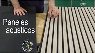 Decorar con paneles acústicos de listones de madera o poliestireno Bricocrack [upl. by Anoved]