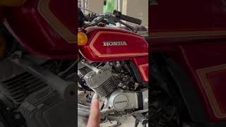 Honda 100cc 1982 model 🔥 foryou trending hondabike 100cc RealShazuWorld shorts shortsvideo [upl. by Aiuqal]