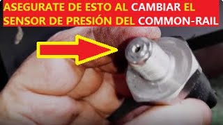 Al CAMBIAR el sensor de PRESIÓN del RIEL COMMONRAILaveriado tener CUIDADO con estoFALLO P0190 [upl. by Wester256]