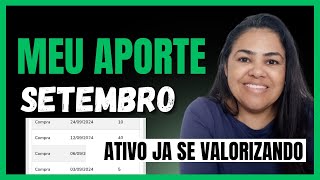 ESSE FOI TODO MEU APORTE DE SETEMBRO [upl. by Tonl]