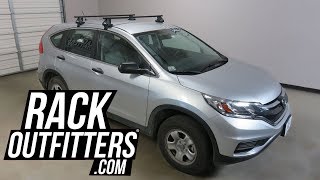 2012 to 2016 Honda CRV with Thule EVO Clamp SquareBar Roof Rack Crossbars [upl. by Ysset927]