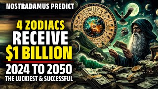 Nostradamus Predicted These 4 Zodiac Signs Receive 1 Billion USD From 2024 To 2050  Horoscope [upl. by Lramaj]