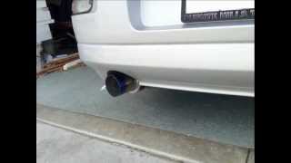 EBAY carbon fiber muffler burnt tip N1 exhaust 2001 mitsubishi eclipse GS [upl. by Noramac]