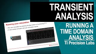 PSpice for TI  Transient analysis [upl. by Aileahcim]