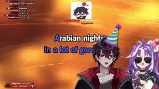 Kuro and Michi Sing Arabian Nights Kuro Birthday Stream Karaoke [upl. by Seiber]