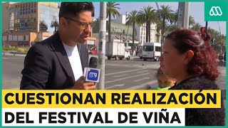 Mujer cuestiona realización del Festival de Viña del Mar en despacho de Mucho Gusto [upl. by Achilles113]