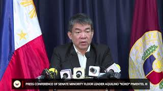 Press Conference of Senate Minority Floor Leader Aquilino quotKokoquot Pimentel III October 21 2024 [upl. by Gherardi]