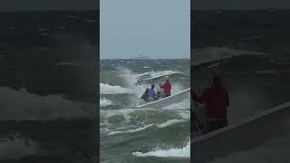 Club Boat Rough Departure  Boats at Jupiter Inlet [upl. by Riebling388]