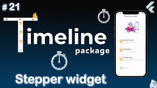 Timeline or Stepper widget  Flutter stepper widget [upl. by Katerine]