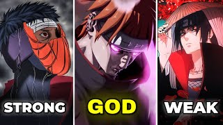 Every AKATSUKI Member From Weakest To God Level  Otaku Boyz [upl. by Patrica]