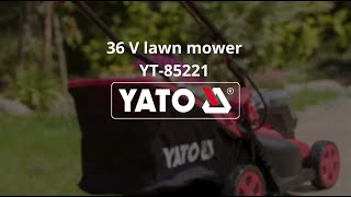 YT85221 Cordless lawnmower Body Only 36V2 X 18vYATOPOWER TOOLSCORDLESS [upl. by Gosser50]