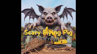 Scary Flying Pig Smashed Small Hut At Grape farm With excavator monsterpig shorts 1015 [upl. by Aloisius551]