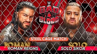 WWE Bad Blood 2024 Roman Reigns vs Solo Sikoa Steel Cage Full Match WWE Bad Blood 2024 Highlights [upl. by Bathsheba586]