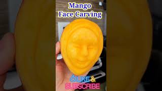 Mango Baby Face Carving fruitcarvingsbyjannet [upl. by Gearard]