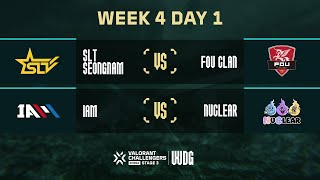 2024 WDG 발로란트 챌린저스 코리아  스테이지 3 4주 1일차 I SLT vs FOU IAM vs NC [upl. by Ahsimot]