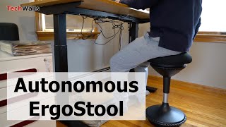 Autonomous ErgoStool HeightAdjustable Active Sitting Stool Review [upl. by Laaspere502]