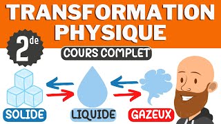 Les transformations physiques  Les 3 états de la matière Cours de seconde de physique chimie [upl. by Meirrak]