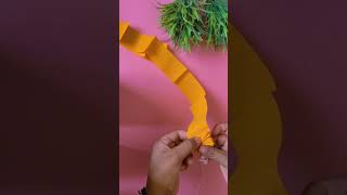 Crepe paper Garland diy handmadehomedecor diwali trending toran nutanhandmadecraft [upl. by Sirrom]