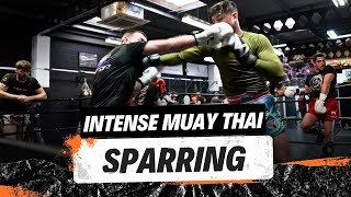 INTENSE Muay Thai Sparring [upl. by Lacim]