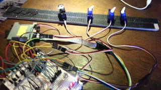 Model railway multi points  turnout controller Arduino [upl. by Dahle]