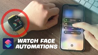 How to Setup Automations on Apple Watch  Change Your Watch Faces Automatically Using Shortcuts App [upl. by Lorinda]