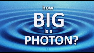 How big is a visible photon [upl. by Esiahc]