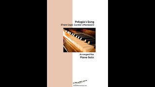 Pelagias Song from Captain Corellis Mandolin arranged for Piano Solo [upl. by Dryfoos]