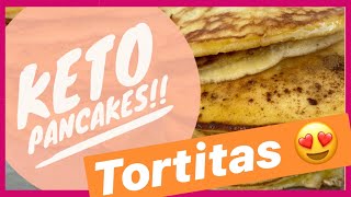 Cómo hacer KETO PANCAKES Tortitas Keto bajas en HIDRATOS con HARINA de COCO [upl. by Atoiyanap]