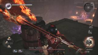 Nioh Defiled Castle How to Defeat Mid Point Boss Honda Tadakatsu [upl. by Anyaled]