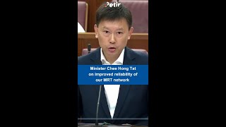 Chee Hong Tat on improved reliability of our MRT network [upl. by Egarton]