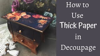 PRINTING DECOUPAGE PAPERS AT HOME  HOW TO DECOUPAGE WITH THICK PAPER  TUTORIAL FOR BEGINNERS [upl. by Ermine]