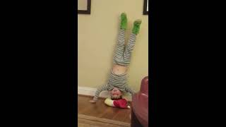 Insane kid farting on the wall and doing other tricks [upl. by Spillar]