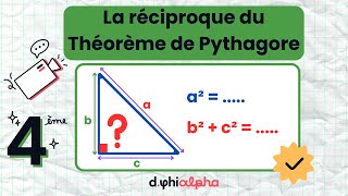 Réciproque du Théorème de Pythagore  Mathématiques 4ème [upl. by Alaj808]