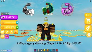 Roblox Legacy Lifting Simulator Hallowen Update 🎃 Stage 1921 😱 Top 100 [upl. by Kallick]