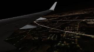 XPlane 11 KPHLKMCO Window View at Night  Full flight [upl. by Ahsiniuq894]