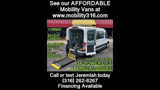 Wheelchairmobility van 2019 Ford Transit 150 9153 34k Miles 59995 w FREE SHIPPING [upl. by Shoemaker99]