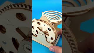 Rotating gear dropping metal balls into spiral funnel satisfying mechanism satisfyingvideo asmr [upl. by Josephine901]