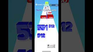 Number Master 🎊 shorts numberrun numbermaster 21 gaming games gameplay gameshorts [upl. by Akeimahs]