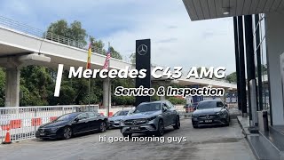 SERVICE DAY  Mercedes Benz C43 AMG V6 BiTurbo 4 Matic Sedan Malaysia JsBrotherMotor 0136122288 [upl. by Ginni]