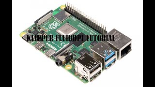 Installing Klipper Fluiddpi on the Raspberry pi 4b Tutorial  ender 3 S1  ender 3 v2 32bit [upl. by Netsirt]